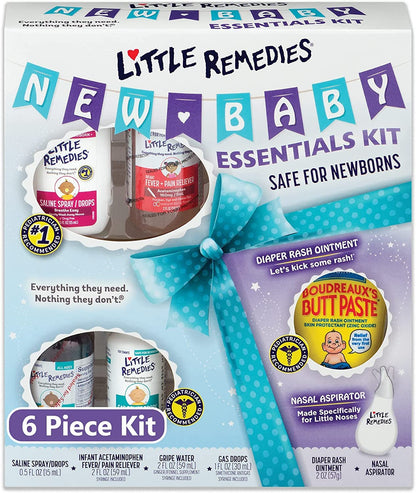 Little Remedies Nuevo kit esencial para bebé, kit de 6 piezas para...