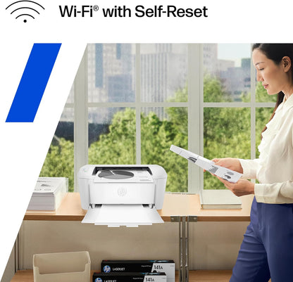 Impresora inalámbrica en blanco y negro HP LaserJet M110w, impresión, velocidades rápidas, configuración fácil, impresión móvil, ideal para equipos pequeños