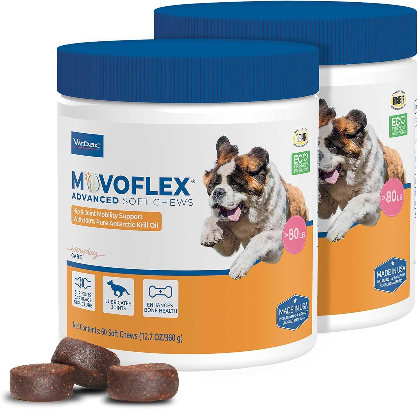MOVOFLEX Virbac - Suplemento de apoyo avanzado para cadera y articu...