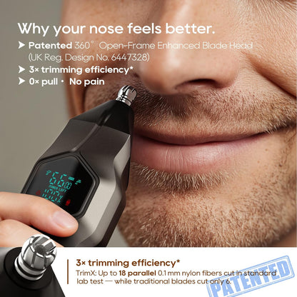 TRIMX - Recortadora de barba para hombres, cabezales magnéticos ree...