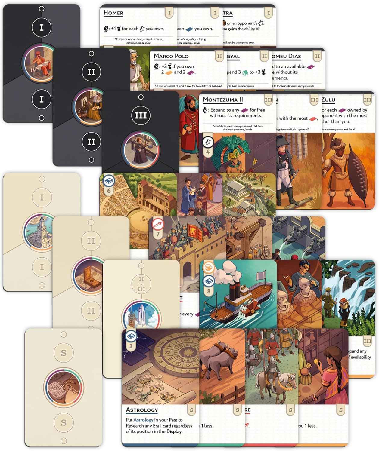 CMON Nova Era - Juego de mesa de construcción de civilización y estrategia económica, juego accesible para niños y adultos, a partir de 12 años, 2-4 jugadores, 60 minutos de tiempo de juego