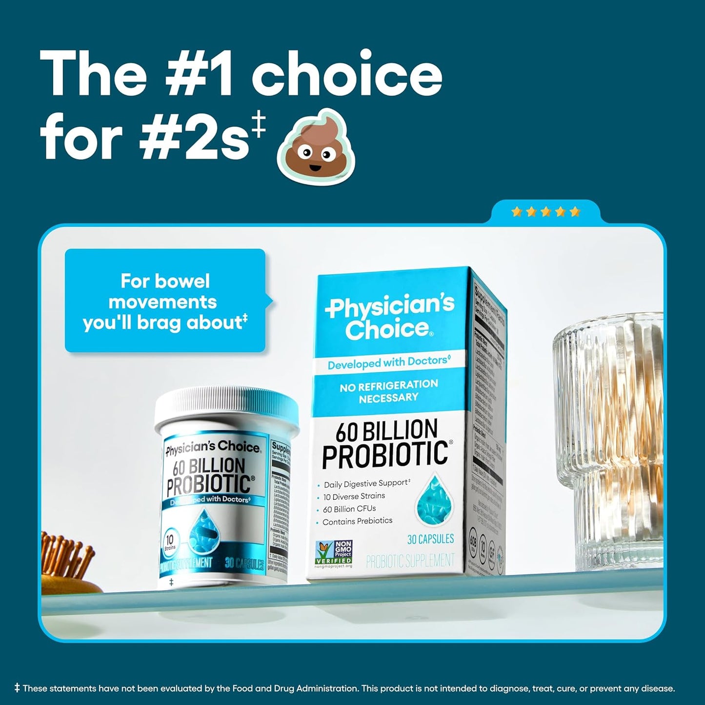 Physician's CHOICE Probióticos 60 mil millones de UFC \u2013 10...