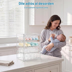 HBlife Organizador de almacenamiento de biberones para armario de e...