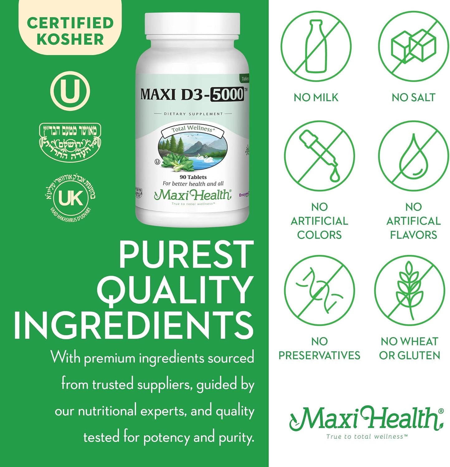 Vitamina D3 5000 UI (125 mcg) \u2013 Alta dosis de vitamina D 5000...
