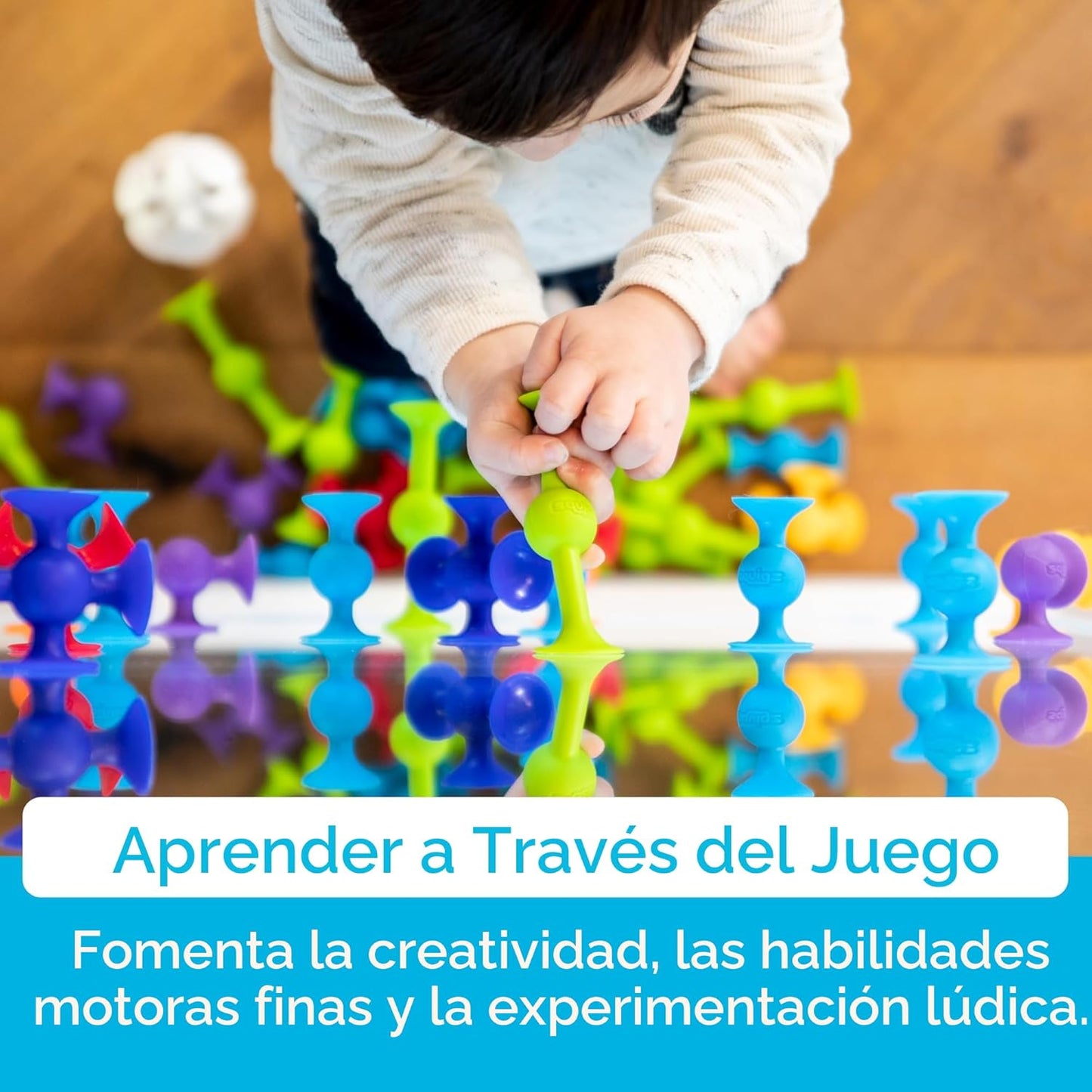 Set de principiantes Fat Brain Toys squigz, 24 piezas.
