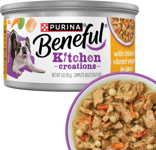 Purina Beneful Kitchen Creations - Alimento húmedo para perros con...