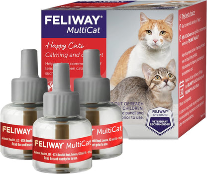 FELIWAY® MultiCat 3 x 30 Días de Repuestos Calmantes para Gatos par...