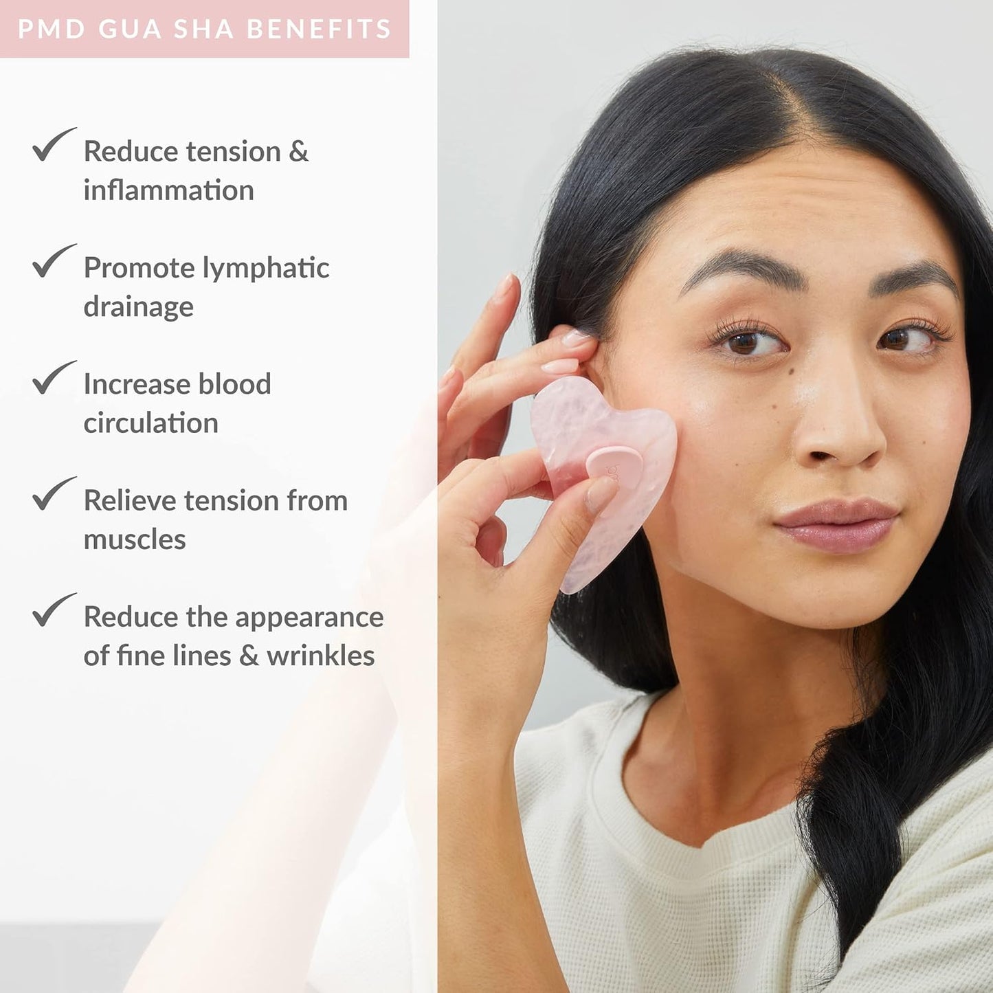 PMD Beauty Gua Sha - Herramientas faciales para masajear, esculpir...