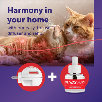 FELIWAY MultiCat - Kit de iniciación de difusor de feromonas calman...