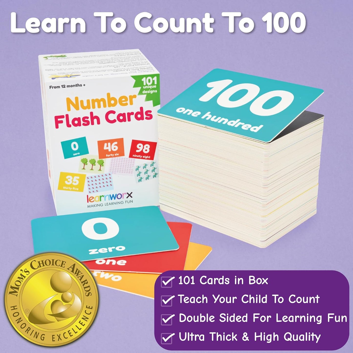 Tarjetas flash de números para niños pequeños | Premiadas - Tarjetas flash de matemáticas para niños pequeños | Aprende a contar tarjetas numéricas 1 a 100 | Ayuda a los niños a contar juegos |