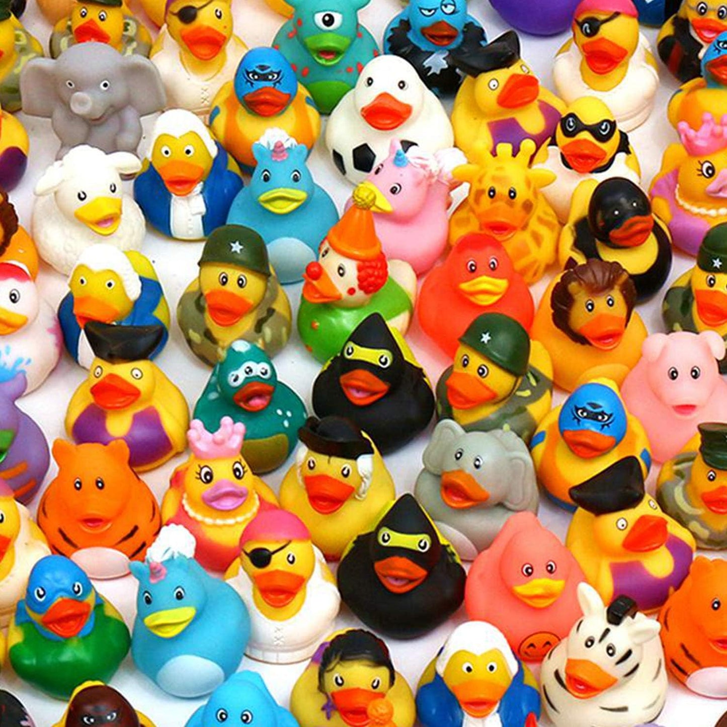 XY-WQ Paquete de 200 patos de goma para Jeeps Ducking, pato flotant...