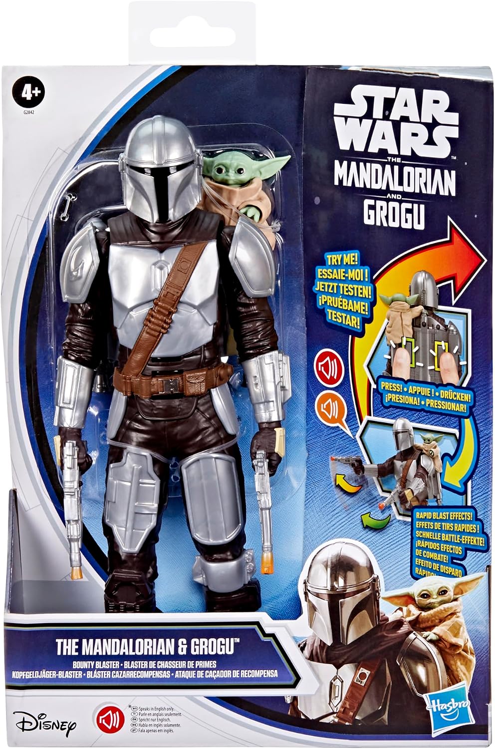 STAR WARS The Mandalorian &amp; Grogu Bounty Blaster, figura de acc...