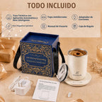 Taza de café con agitación automática, taza calentada de 10 oz con...