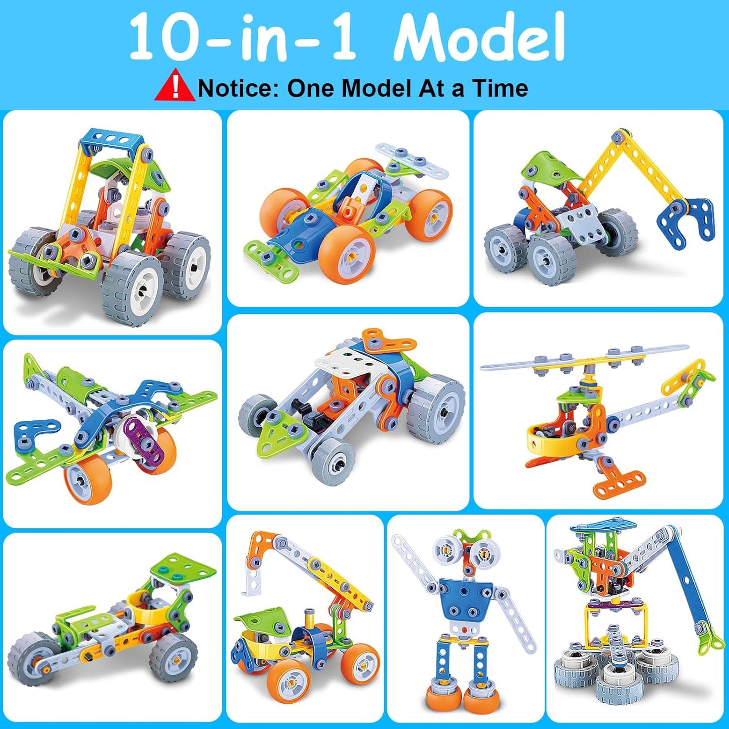 Juguetes STEM 10 en 1 para niños de 4, 5, 6, 7, 8 años, regalos de...