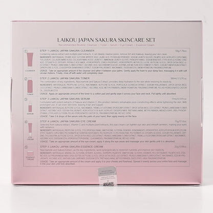 LAIKOU SAKURA Cuidado de la Piel, Set de Cuidado Facial, Mascarilla...