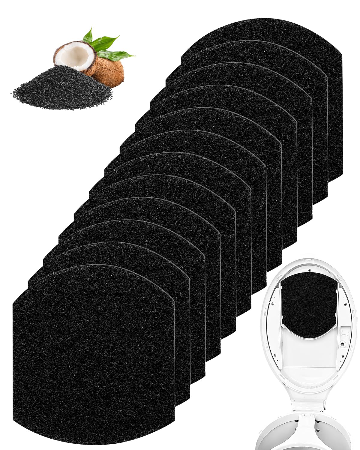 Paquete de 12 desodorantes para cubos de pañales para bebés compati...