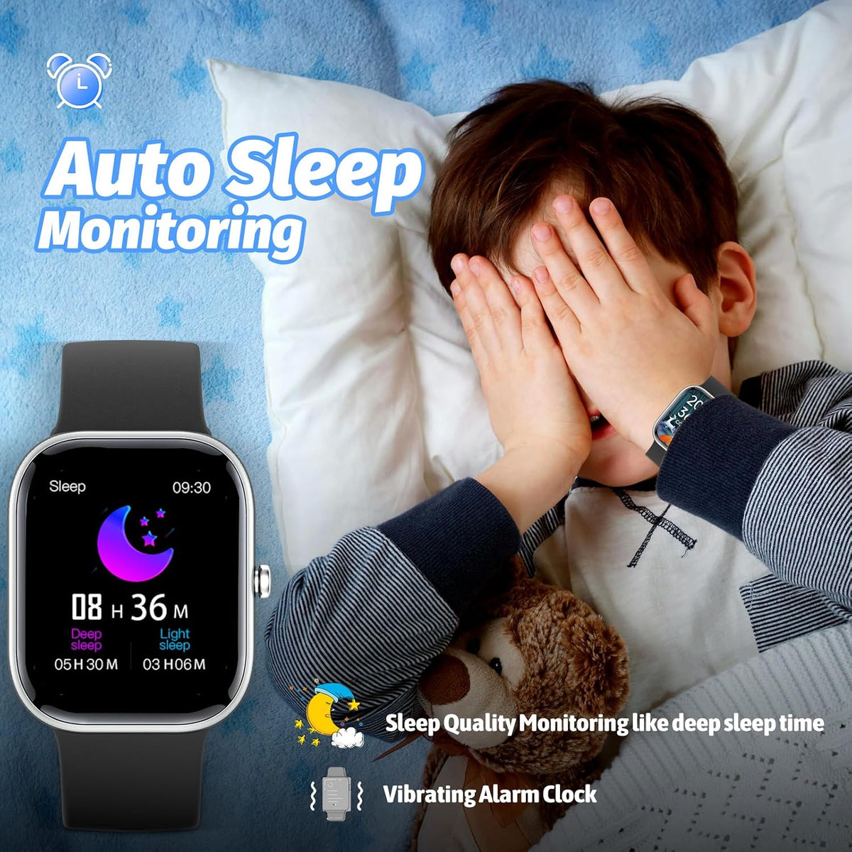 Reloj inteligente para niños, rastreador de fitness, no necesita te...