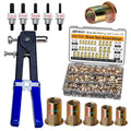 Kit de herramientas de tuerca remachadora imperial, 430 piezas, com...
