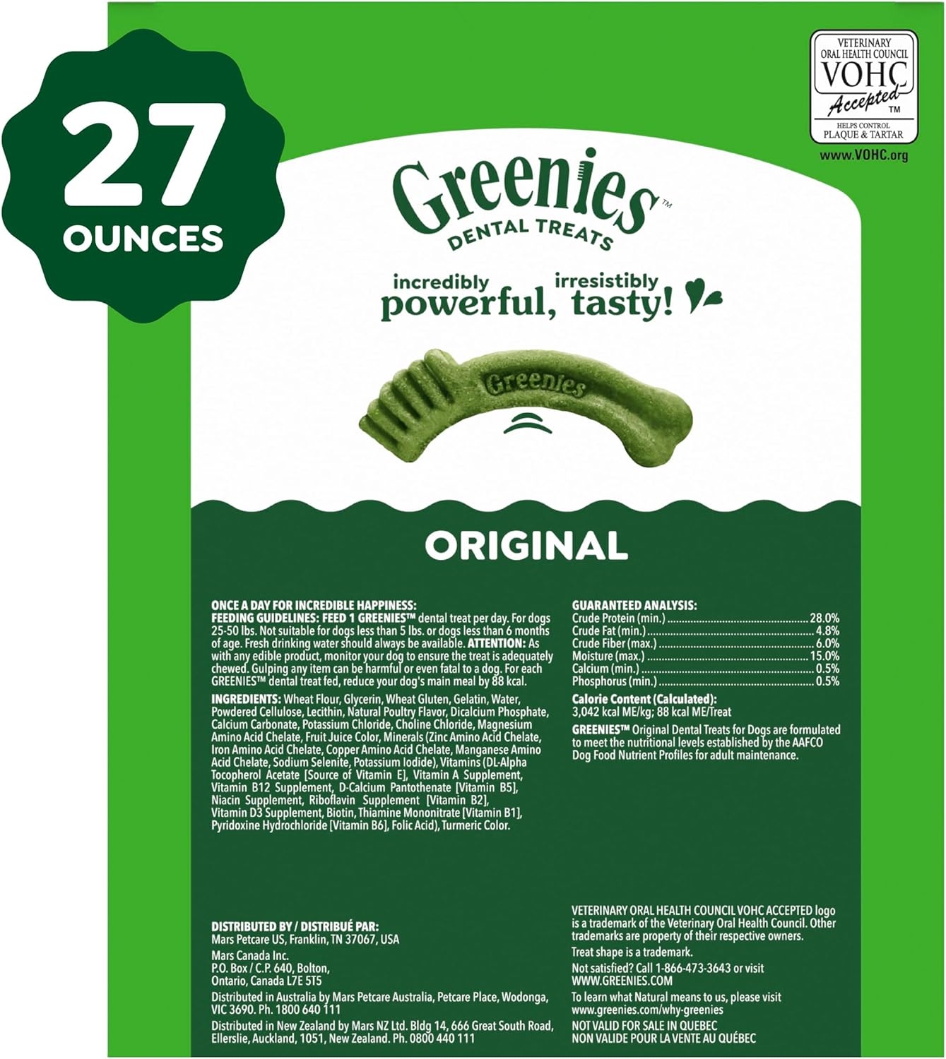 Greenies Golosinas dentales naturales para perros adultos recomenda...