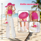 iBayda Paquete de 4 muñecas de juguete americano de moda de 11.5 pu...