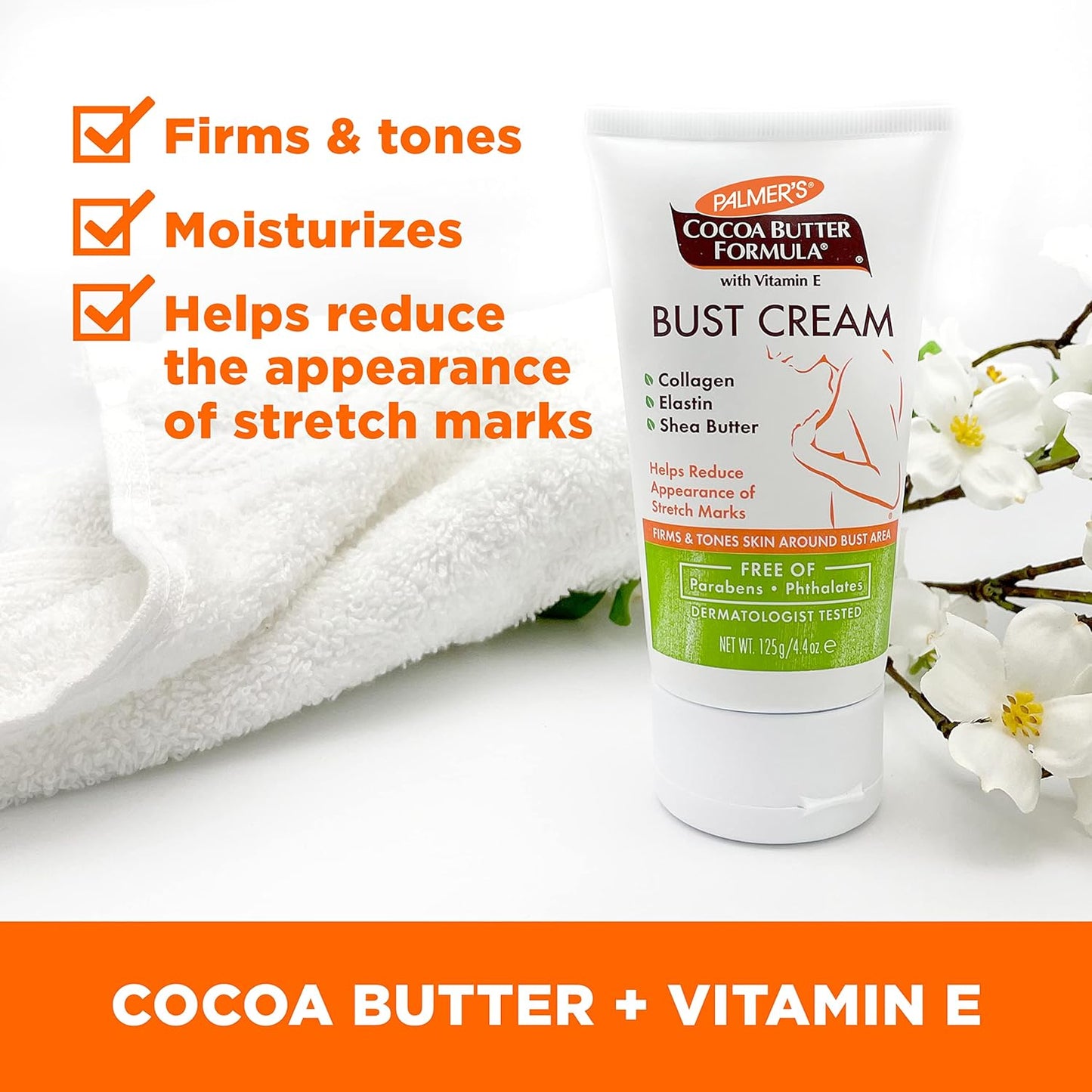 Palmer's Cocoa Butter Formula New Moms Skin Recovery Postpartum Essentials, Loción para el cuerpo (8.5 oz) + Mantequilla para lactancia (1.1 oz) + Crema para el busto (4.4 oz) + Aceite de terapia para