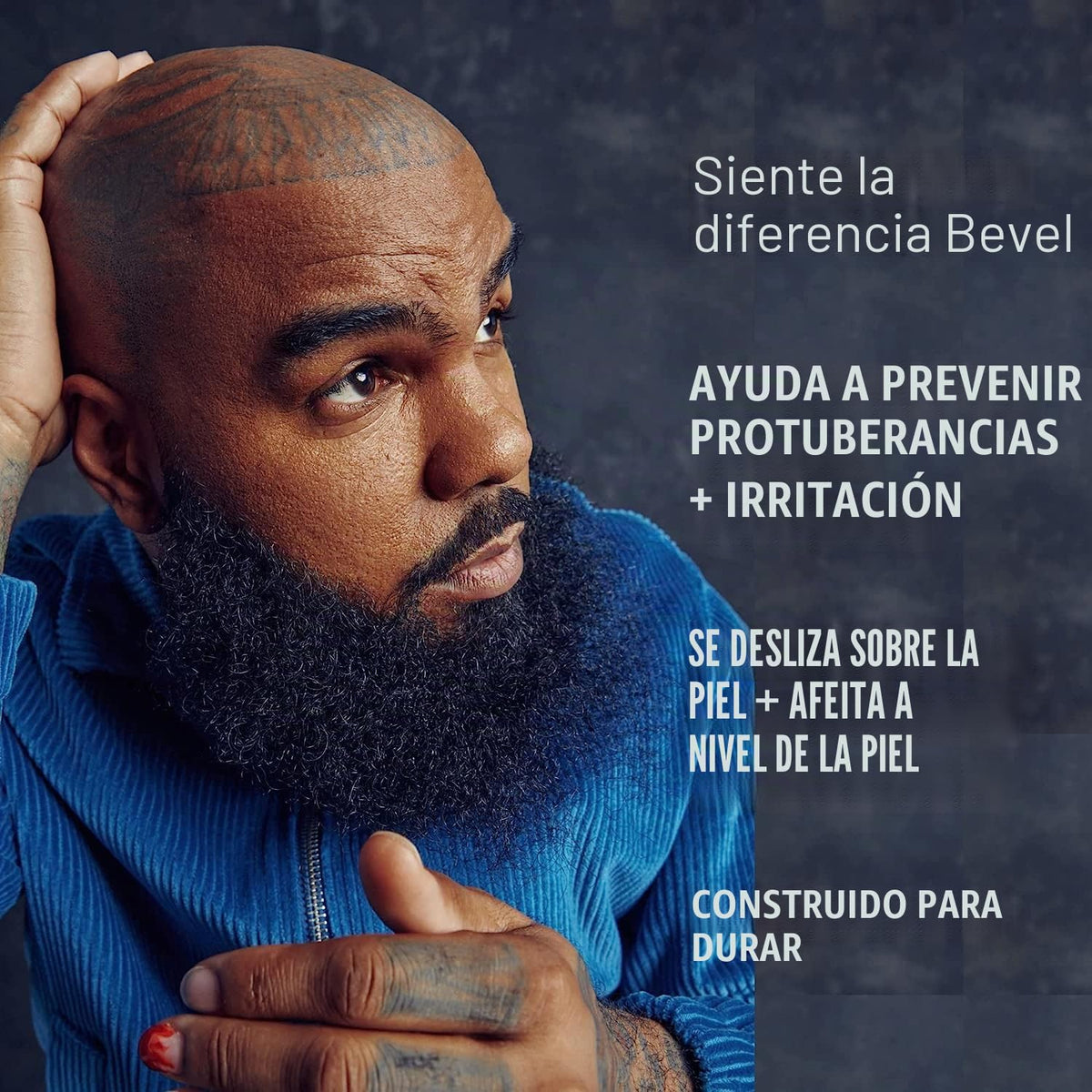 Bevel Maquinilla de afeitar de seguridad con mango ponderado de lat...