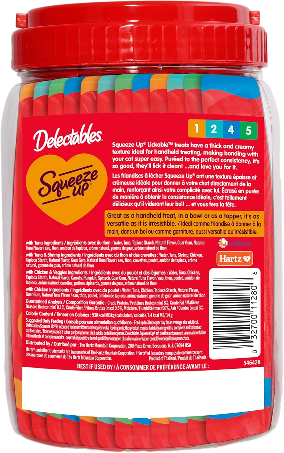 Delectables Squeeze Up - Paquete variado de puré cremoso exprimible...