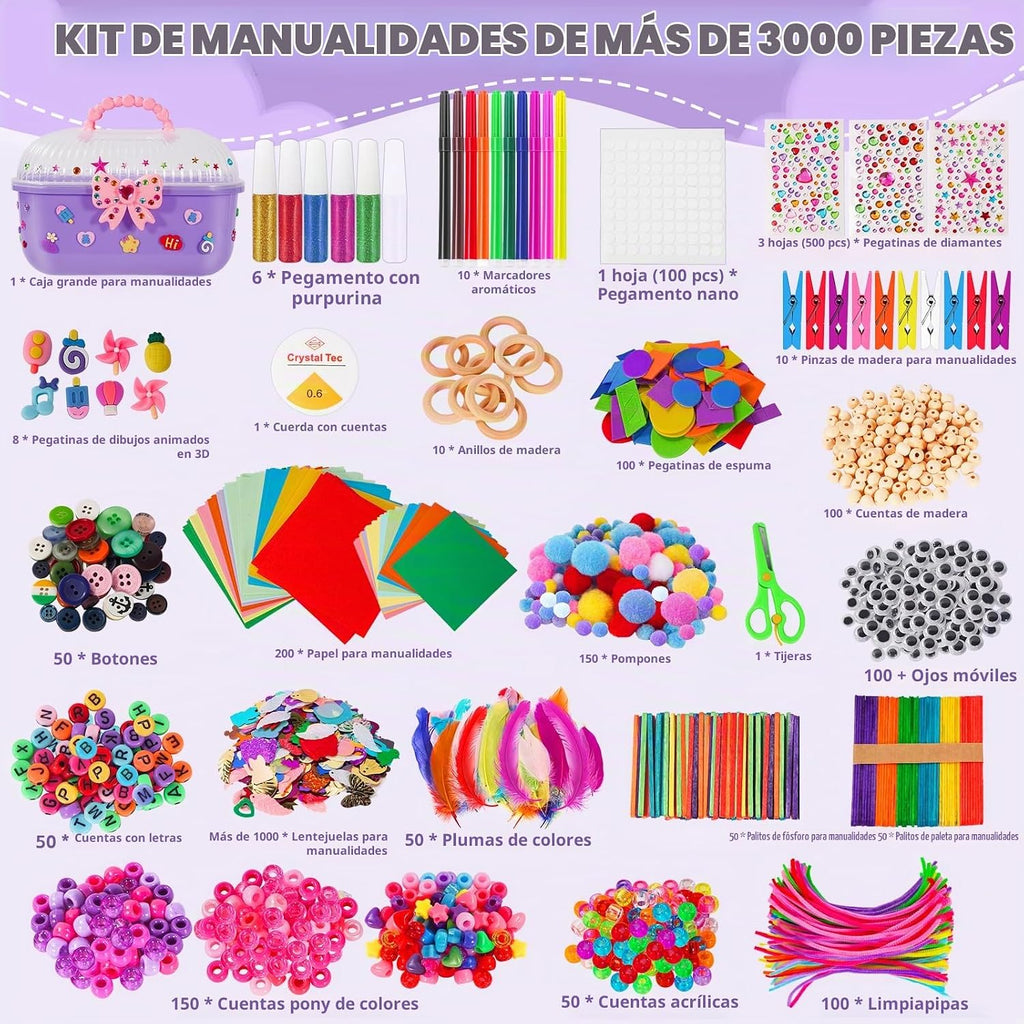 VERYHDSN Suministros de Artes y Manualidades para Niños - Kit de Ar...