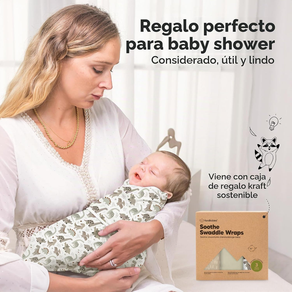 KeaBabies Paquete de 3 pañales orgánicos para recién nacidos, 0.5 T...