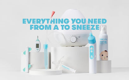 Frida Baby Breathefrida Gotas de Baño de Vapor, Alivio de la Congestión del Bebé con Aceite Esencial de Eucalipto para Humidificador, Aceite de Aromaterapia Ayuda al Bebé a Respirar Fácilmente