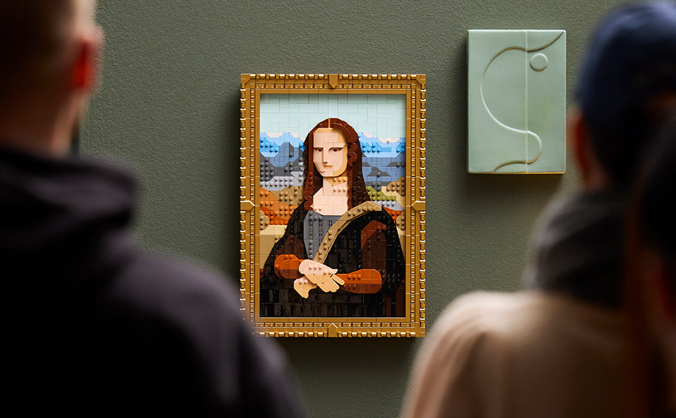 Set de Construcción de Arte LEGO Mona Lisa - Exhibición de Pared de Leonardo da Vinci, Edades 18+ - Manualidades DIY para Hombres, Mujeres - Ideal para Amantes de Rompecabezas y Arte - Idea de Regalo