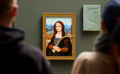 Set de Construcción de Arte LEGO Mona Lisa - Exhibición de Pared de Leonardo da Vinci, Edades 18+ - Manualidades DIY para Hombres, Mujeres - Ideal para Amantes de Rompecabezas y Arte - Idea de Regalo