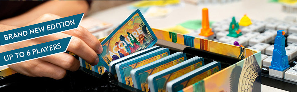 Renegade Game Studios | Juego de Mesa de Estrategia Acquire para 2-6 Jugadores, Edades 12+ con 2 Modos de Juego