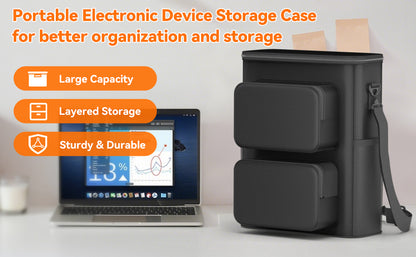 KDD Estuche organizador electrónico de viaje, bolsa de almacenamiento portátil para accesorios tecnológicos para artículos esenciales de viaje, estuche de almacenamiento de gran capacidad con