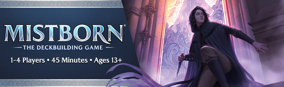 Juego de construcción de mazo de Mistborn de Brandon Sanderson - Forja alianzas en épicas batallas de combustión de metal - Juego de cartas cooperativo - Juego estratégico inmersivo - 1 a 4 jugadores