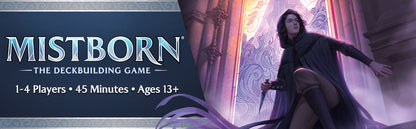 Juego de construcción de mazo de Mistborn de Brandon Sanderson - Forja alianzas en épicas batallas de combustión de metal - Juego de cartas cooperativo - Juego estratégico inmersivo - 1 a 4 jugadores