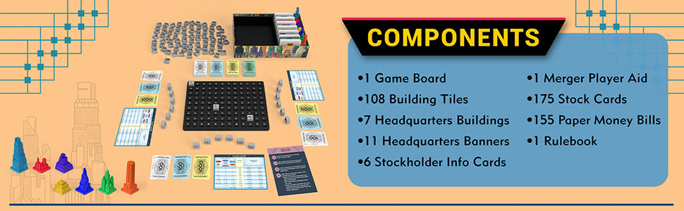 Renegade Game Studios | Juego de Mesa de Estrategia Acquire para 2-6 Jugadores, Edades 12+ con 2 Modos de Juego