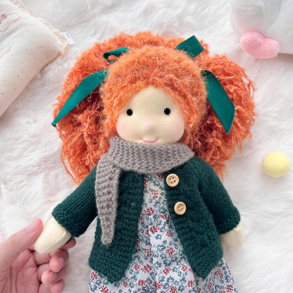 BlissfulPixie Muñeca Waldorf hecha a mano- Diana 12", Muñeca de...