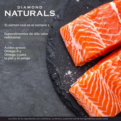 Diamond Skin &amp; Coat Receta de Carne Real con Salmón Silvestre E...