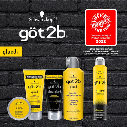 Got2B Glued Blasting Freeze Hairspray, 12 onzas (354 ml), Paquete de 2