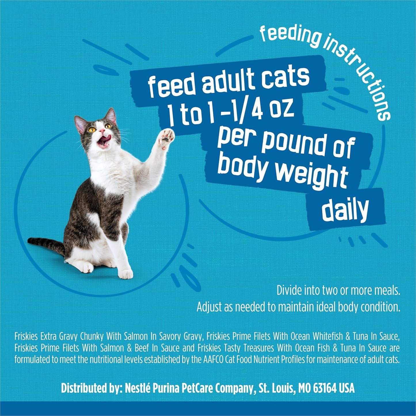Purina Friskies - Paquete variado de comida húmeda para gatos Fish-...