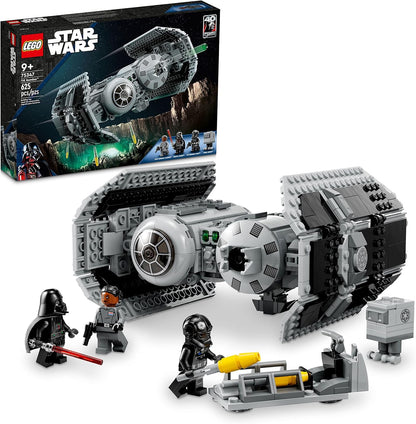 LEGO Star Wars TIE Bomber Kit de Construcción de Modelo, Caza Estelar de Juguete de Star Wars con Figura de Droide Gonk, Minifigura de Darth Vader y Sable de Luz, Regalo Coleccionable de Star Wars