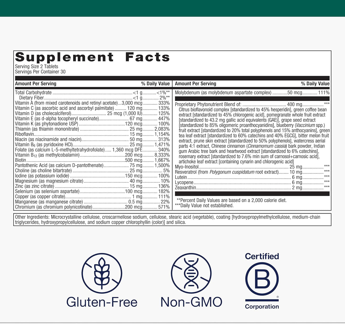 Metagenics PhytoMulti Sin Hierro - Multivitamínico diario para homb...