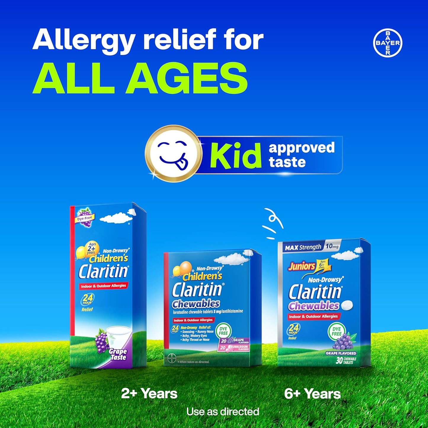 Infantil Claritin 24 horas antihistamínico, no produce somnolencia,...