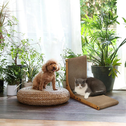 FUKUMARU Rascador para Gatos, Almohadilla de Rascar para Gatos en F...