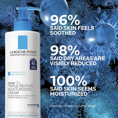 La Roche-Posay Lipikar AP+ - Crema hidratante triple reparadora, lo...
