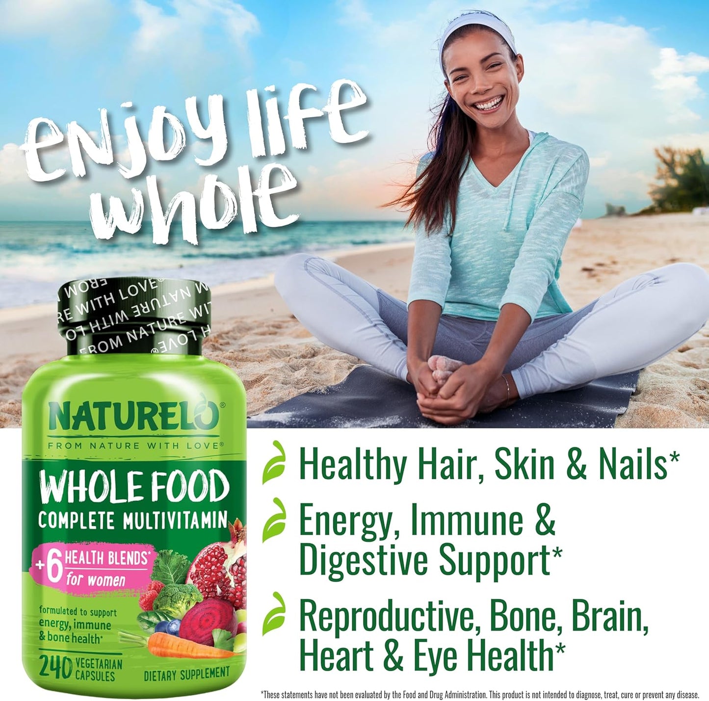 NATURELO Multivitamínico de Alimentos Integrales para Mujeres - con...