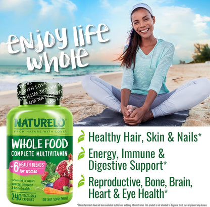 NATURELO Multivitamínico de Alimentos Integrales para Mujeres - con...
