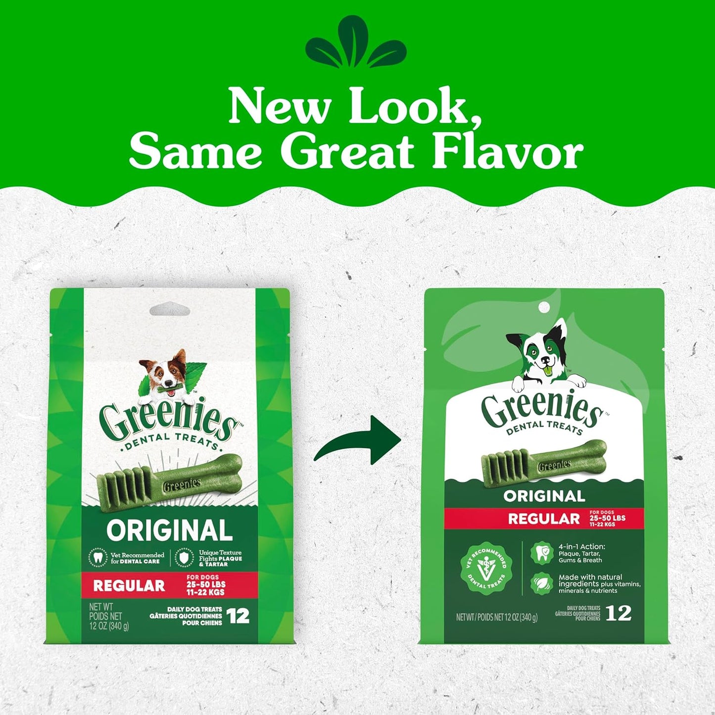 Greenies Golosinas dentales naturales para perros adultos recomenda...