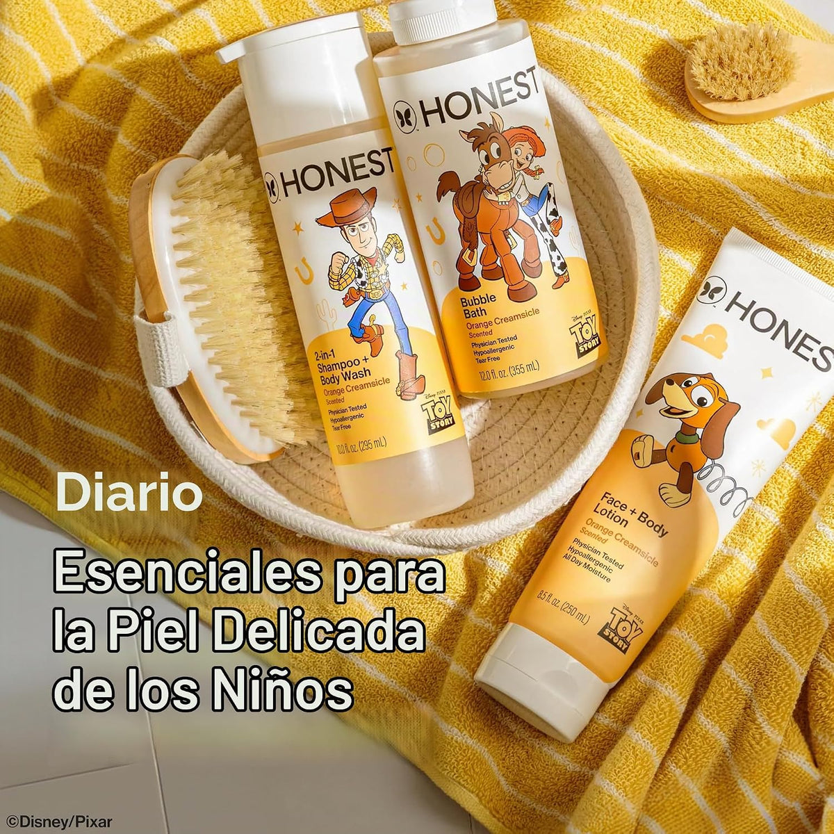 The Honest Company Champú, gel de baño, Toy Story de Disney y Pixar...
